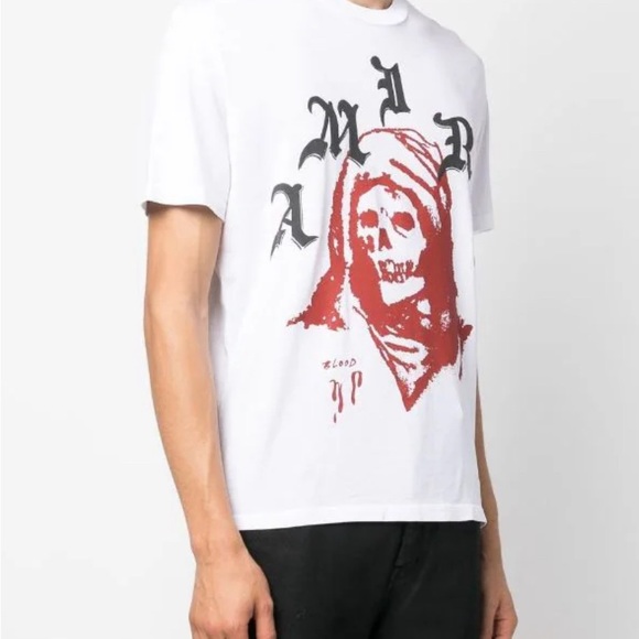 AMIRI
logo-print cotton T-shirt size large white - Picture 3 of 11